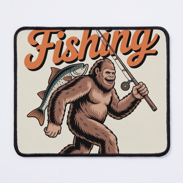Item preview, I’d Rather Be Fishing Funny Bigfoot Angler Design designed and sold by Mirokesting44.