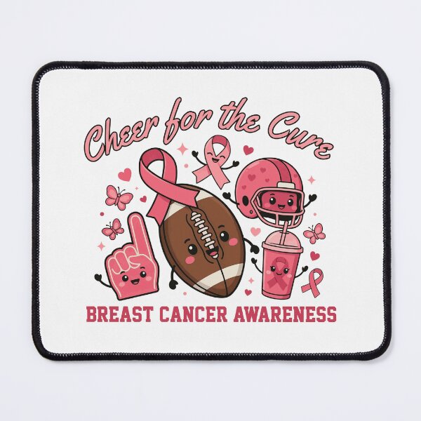 Item preview, Cheer for the Cure Breast Cancer Awareness Football Design designed and sold by EloanMerlet11.