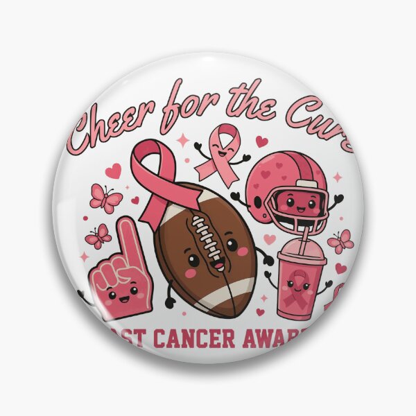 Item preview, Cheer for the Cure Breast Cancer Awareness Football Design designed and sold by EloanMerlet11.