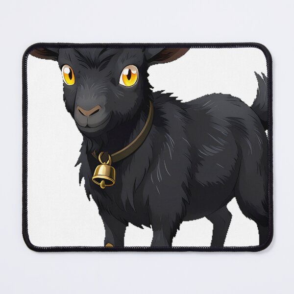 Item preview, Black Goat with Wheat Horns designed and sold by IllumeInk.