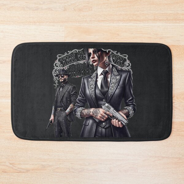 Item preview, Silver Gun Tattooed Mafia Pair designed and sold by Voodoo Store Paranormal Collections.