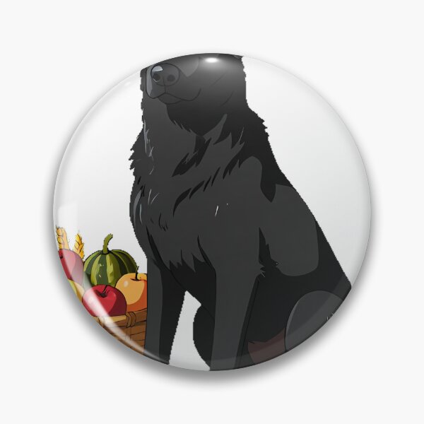 Item preview, Black Hound Guarding Harvest Basket designed and sold by IllumeInk.