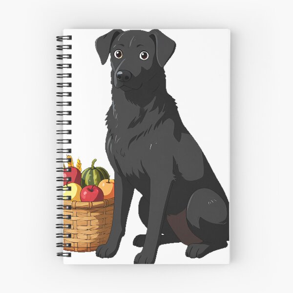 Item preview, Black Hound Guarding Harvest Basket designed and sold by IllumeInk.