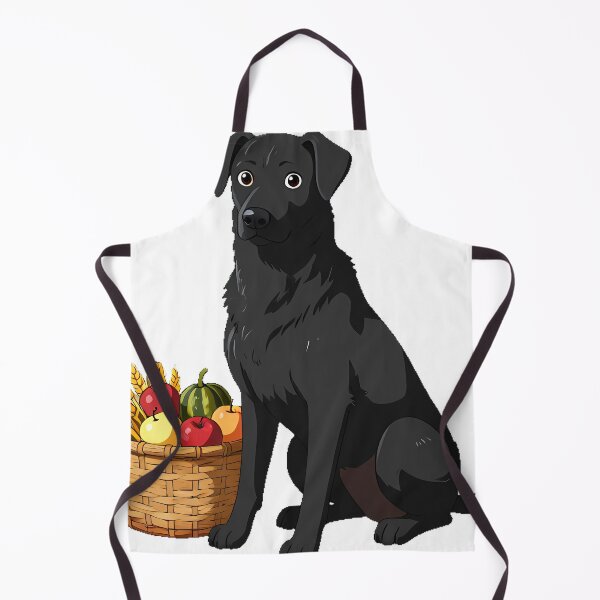 Item preview, Black Hound Guarding Harvest Basket designed and sold by IllumeInk.