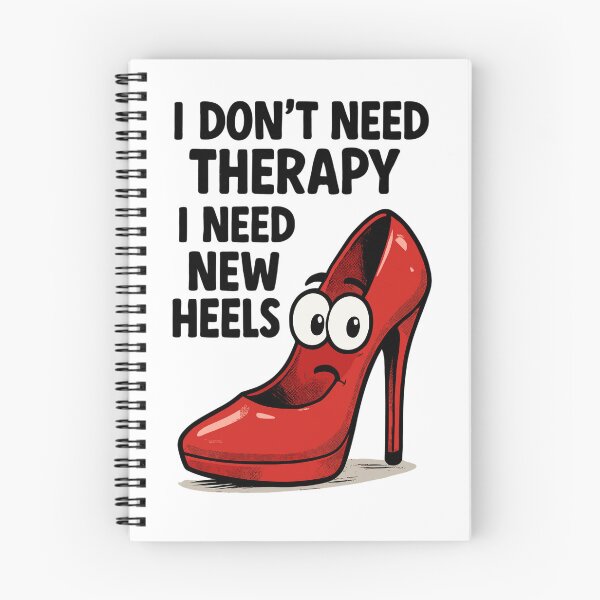 Item preview, High Heels Therapy Cartoon: Comic shoes with a saying designed and sold by Pineapple-Tree.