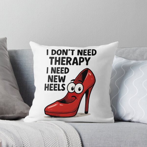 Item preview, High Heels Therapy Cartoon: Comic shoes with a saying designed and sold by Pineapple-Tree.