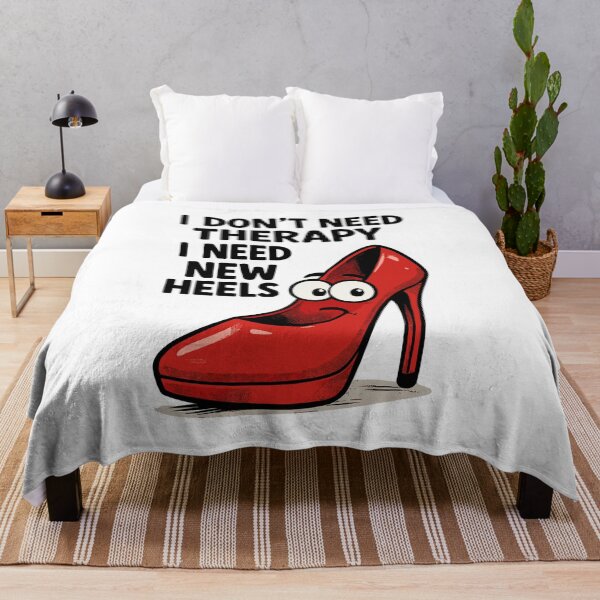 Item preview, High Heels Therapy Cartoon: Comic shoes with a saying designed and sold by Pineapple-Tree.