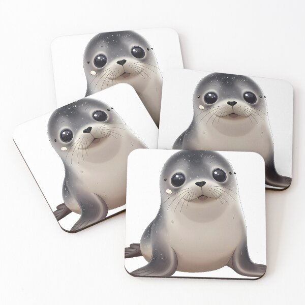 Item preview, Cancer Cute Seal with Shell designed and sold by pumsquare.