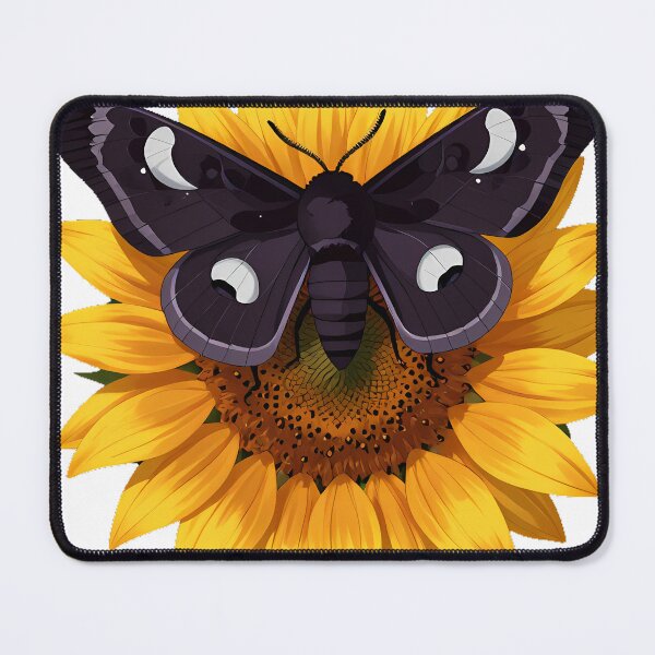 Item preview, Moth on Sunflower Head designed and sold by IllumeInk.