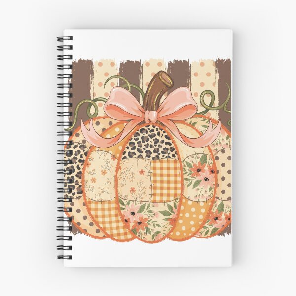 Item preview, Patchwork Fall Pumpkin with Leopard Print and Pink Bow designed and sold by EloanMerlet11.