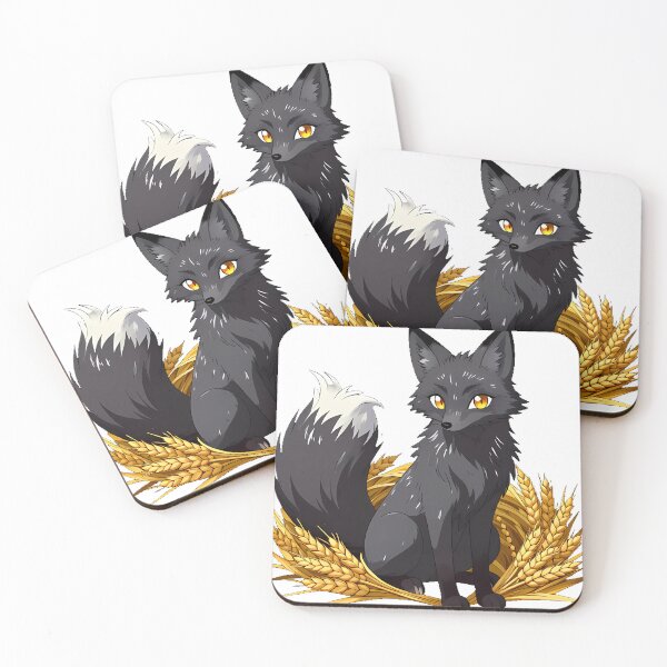 Item preview, Black Fox with Wheat Bundle designed and sold by IllumeInk.