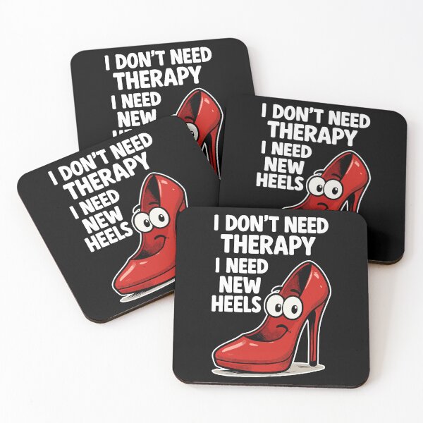 Item preview, High Heels Therapy Cartoon: Comic shoes with a saying designed and sold by Pineapple-Tree.