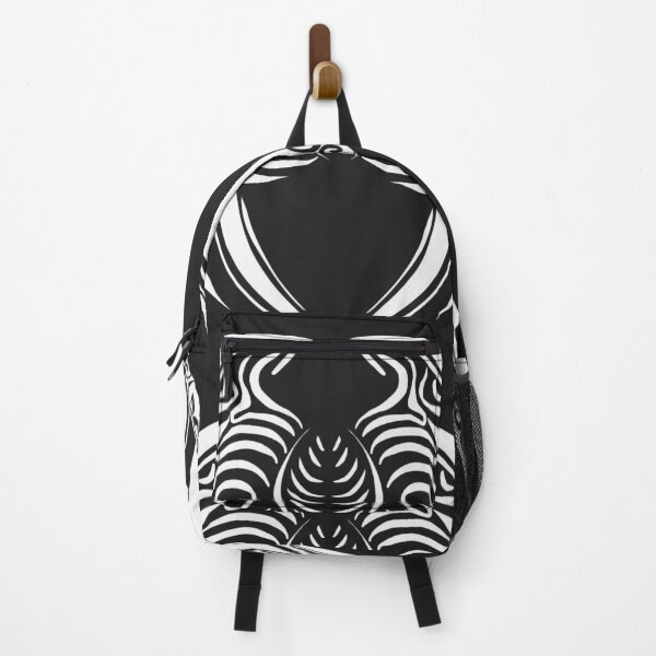 Aperçu de l'œuvre Emblème graphique abstrait | Design symétrique noir et blanc créée et vendue par Cordilla_Xevoc.