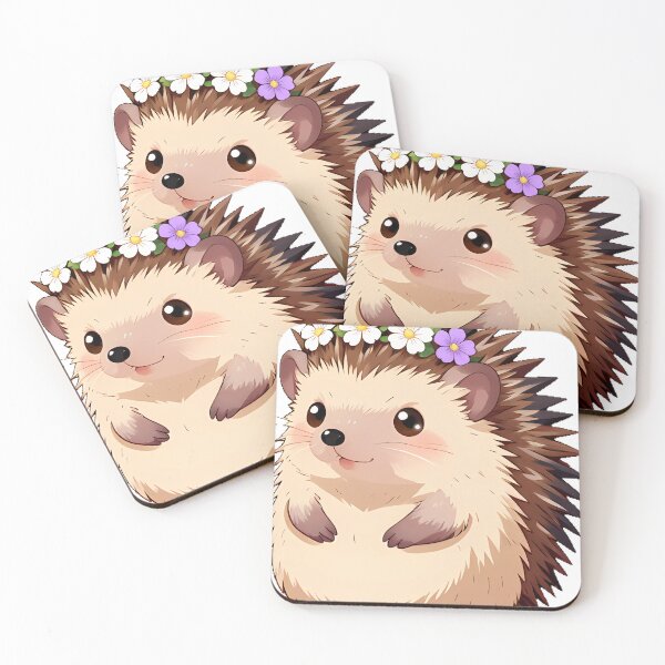 Item preview, Virgo Hedgehog with Flower Crown designed and sold by pumsquare.