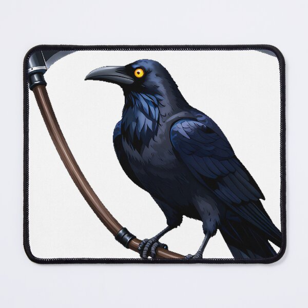 Item preview, Raven on Scythe with Moon Phases designed and sold by IllumeInk.