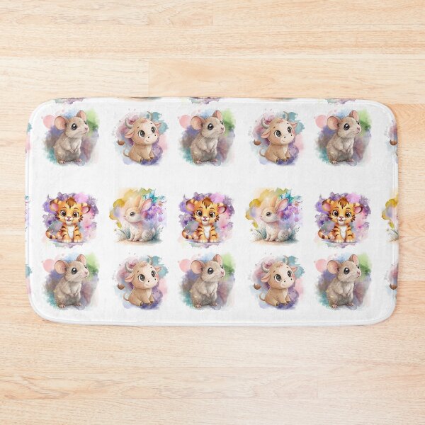 Item preview, Cute Chinese Zodiac Animals Part 1 Sticker Sheet designed and sold by Angellacelin.