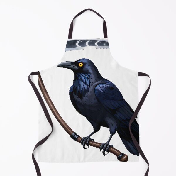 Item preview, Raven on Scythe with Moon Phases designed and sold by IllumeInk.