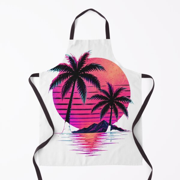 Item preview, Retro Neon Tropical Sunset Reflection designed and sold by Del4xe.