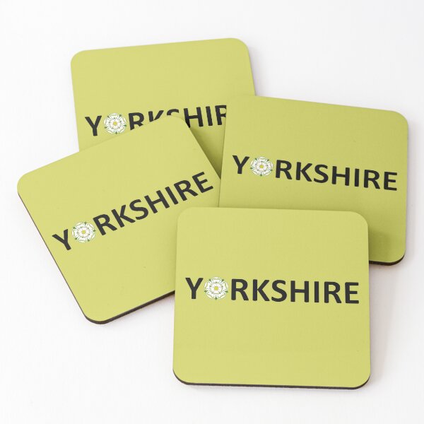 Item preview, Yorkshire Text With White Rose Emblem designed and sold by taiche.
