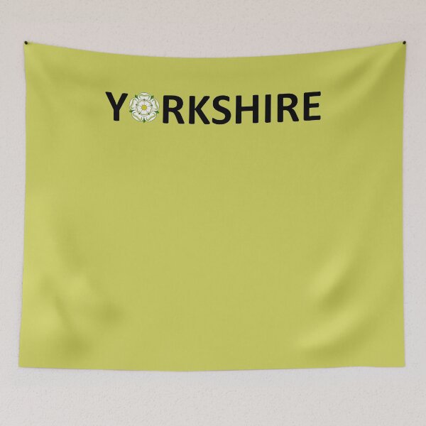 Item preview, Yorkshire Text With White Rose Emblem designed and sold by taiche.
