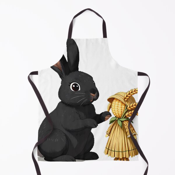 Item preview, Black Hare with Corn Dolly designed and sold by IllumeInk.