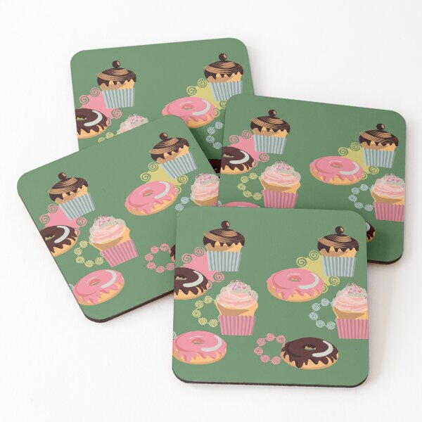 Item preview, drawing of various sweets designed and sold by Tana&tanuc.