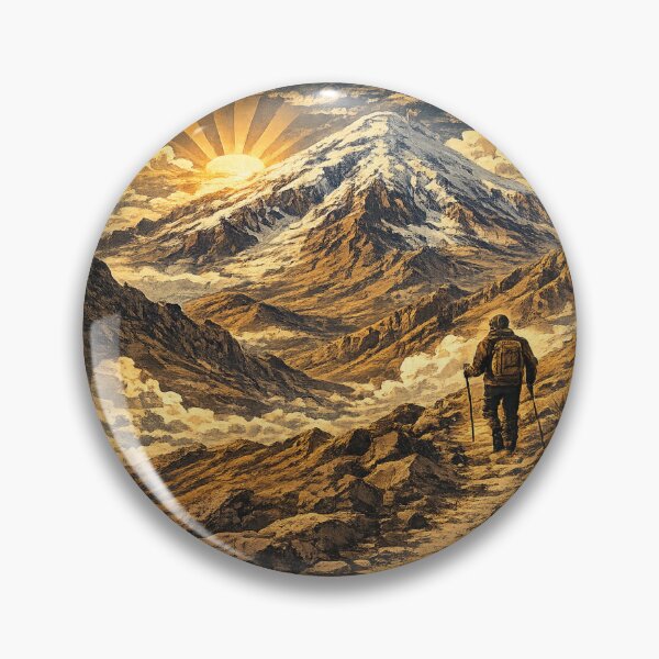 Item preview, Chimborazo Volcano Ecuador Vintage WPA Travel Poster | Retro Hiking Adventure Mountain Landscape | Snow-Capped Andes Explorer Gift designed and sold by Globalcitytees.