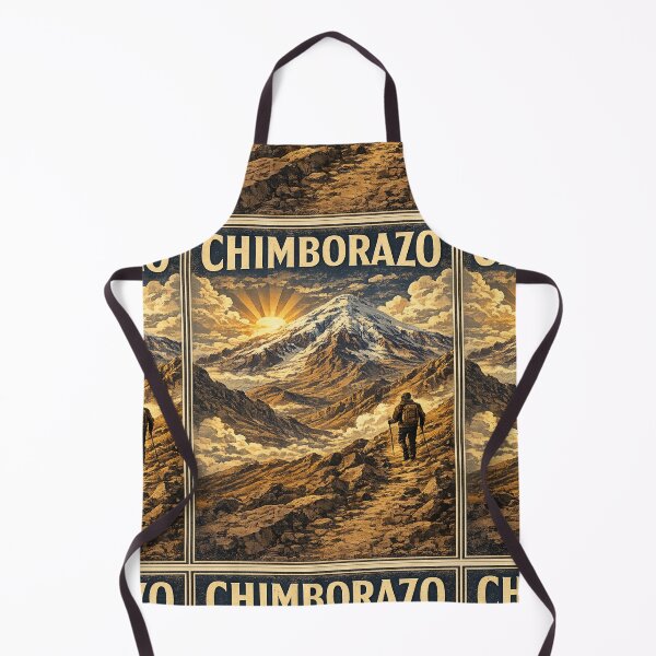 Item preview, Chimborazo Volcano Ecuador Vintage WPA Travel Poster | Retro Hiking Adventure Mountain Landscape | Snow-Capped Andes Explorer Gift designed and sold by Globalcitytees.