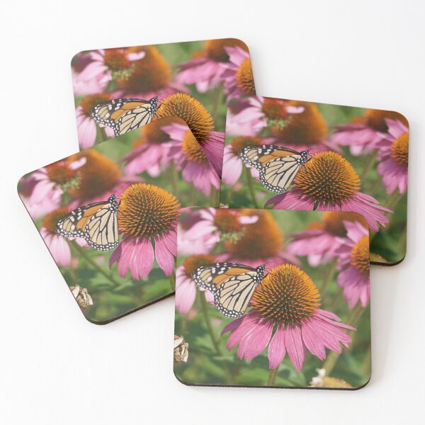 Item preview, monarch on coneflower designed and sold by distracted.