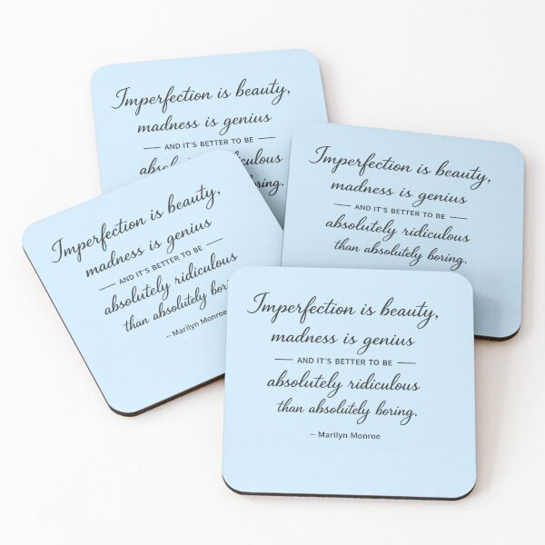 Item preview, Imperfection Is Beauty Quote Typography | Inspirational Marilyn Monroe Inspired Aesthetic Design designed and sold by MimiSabu.