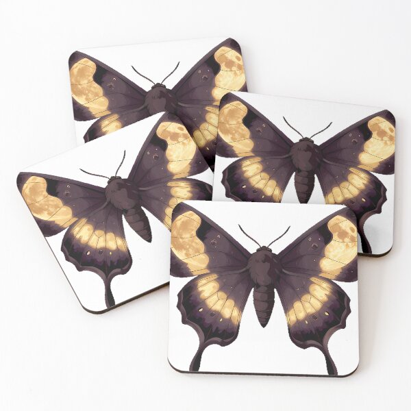 Item preview, Dark Moth with Harvest Moon Wings designed and sold by IllumeInk.
