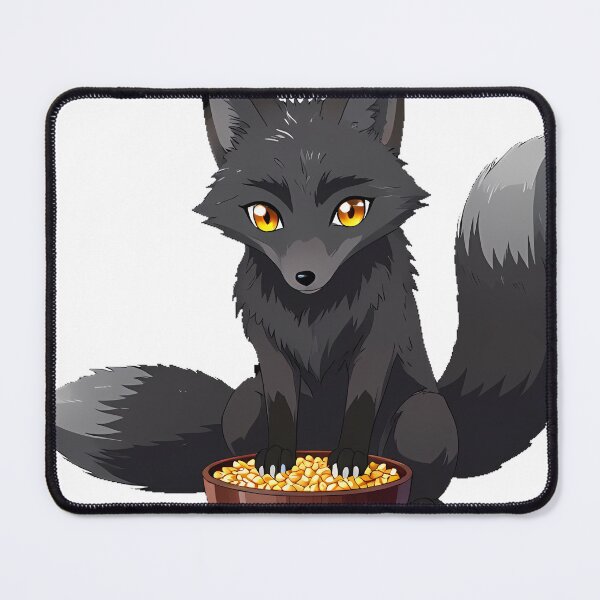 Item preview, Black Fox with Offering Bowl designed and sold by IllumeInk.