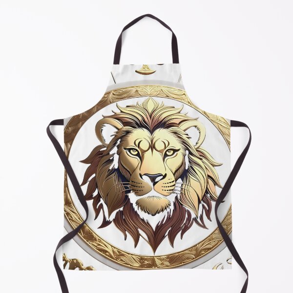 Item preview, Leo Golden Lion Zodiac Medallion designed and sold by Zodiac Celestial Art.