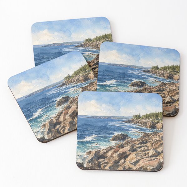 Item preview, Rugged coast  designed and sold by Island Art Studios.