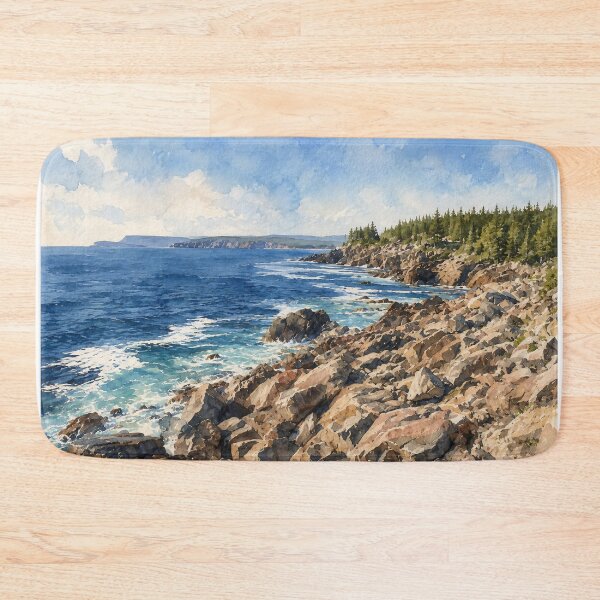 Item preview, Rugged coast  designed and sold by Island Art Studios.