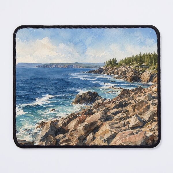 Item preview, Rugged coast designed and sold by Island Art Studios.