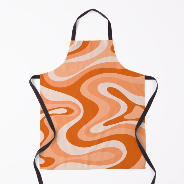 Item preview, Liquid Swirl Retro Abstract in oranges tones, Cream, and White designed and sold by Differenceee.