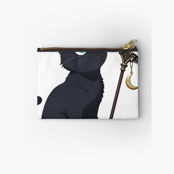 Item preview, Black Cat with Scythe and Moon designed and sold by IllumeInk.