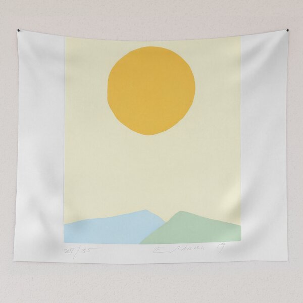 Item preview, Etel Adnan Abstract Art, Etel Adnan Acrylic Paintings, Etel Adnan Art, Etel Adnan Artist, Etel Adnan Artwork designed and sold by Russemar.