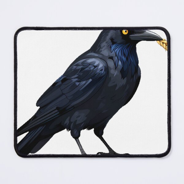 Item preview, Raven with Triple Moon and Wheat designed and sold by IllumeInk.