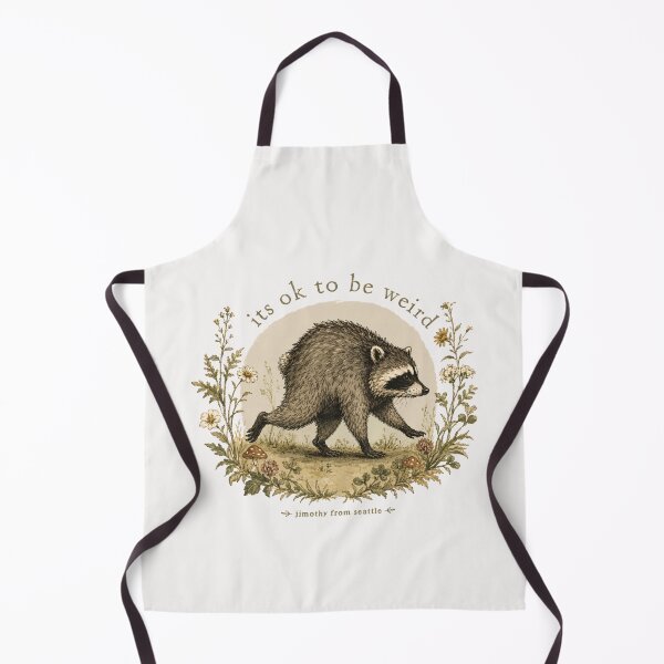 Item preview, Jimothy From Seattle It's OK To Be Weird Raccoon Cottagecore designed and sold by HermanCharlotte.