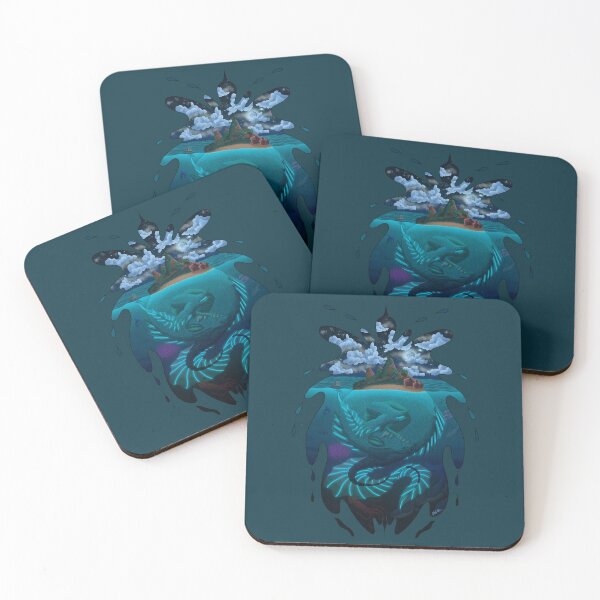 Item preview, Sleeping Leviathan with an Island Growing on its Back designed and sold by TheMossAndMermaid.