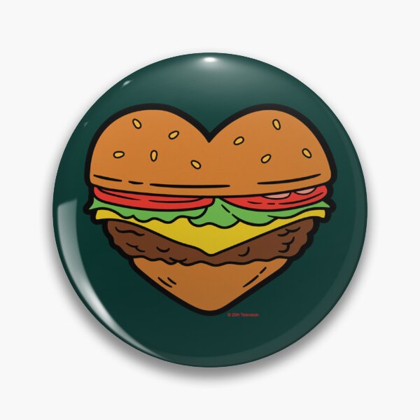 Item preview, Delicious Cheeseburger Heart Art designed and sold by HanahBeck.