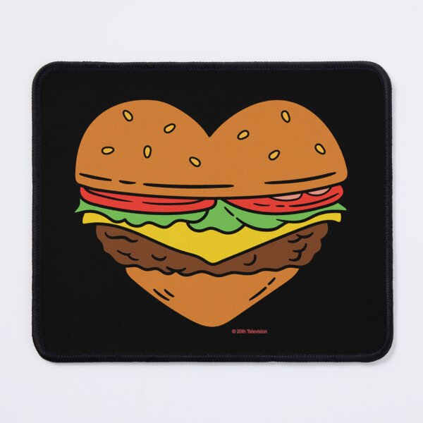 Item preview, Delicious Cheeseburger Heart Art designed and sold by HanahBeck.