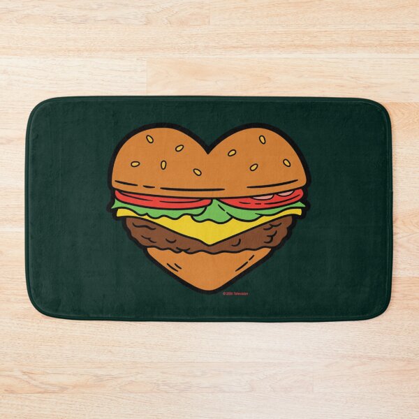 Item preview, Delicious Cheeseburger Heart Art designed and sold by HanahBeck.