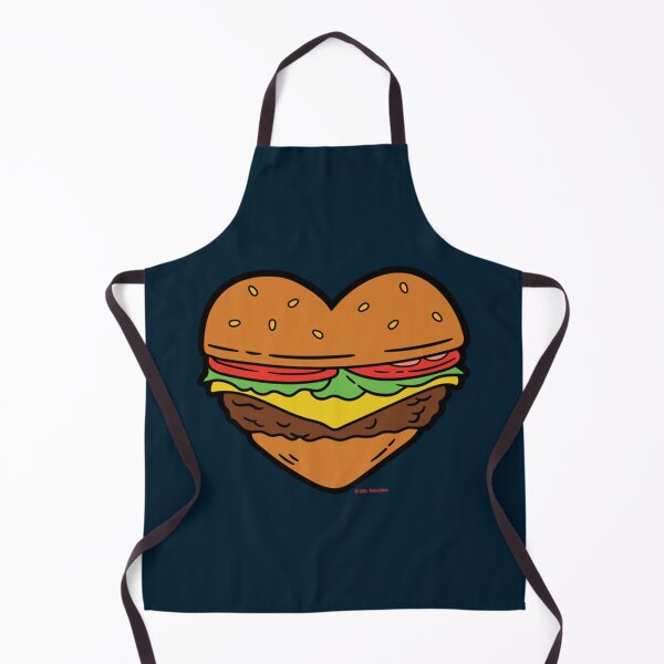 Item preview, Delicious Cheeseburger Heart Art designed and sold by HanahBeck.