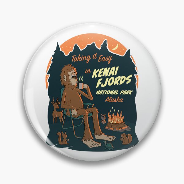 Item preview, Taking It Easy in Kenai Fjords National Park Bigfoot designed and sold by John Morris Illustration.