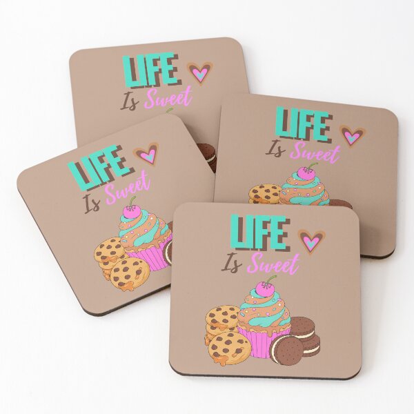 Item preview, Life Is Sweet – Cute Cupcake & Cookies designed and sold by Aimetoi.