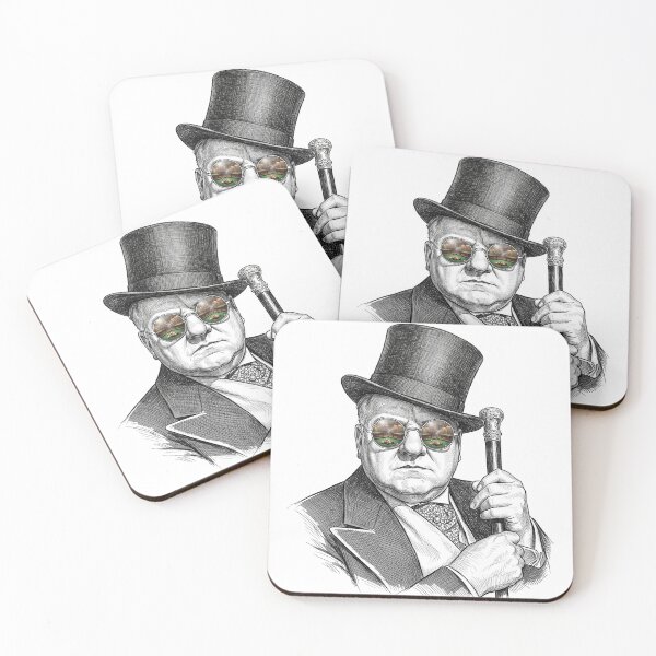 Item preview, WC Fields Smoky Billiards Room Glasses Reflection designed and sold by Bad-Decisions-Designs.