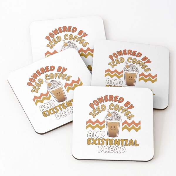 Item preview, Powered By Iced Coffee And Existential Dread 70s Retro designed and sold by Joshbrowny.